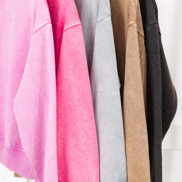 Zenana half zip fleece pullover - Picture 3 of 5